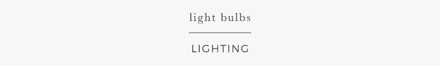 light bulbs