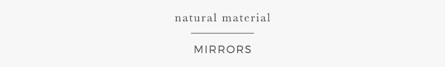 natural materials