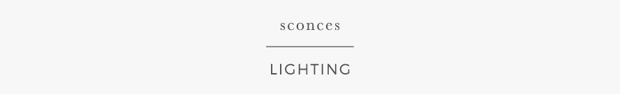 sconces