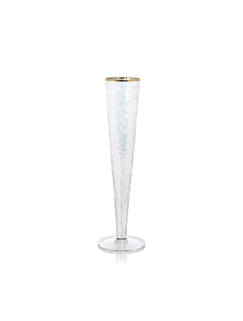 Kampari Slim Champagne Flutes Gold Rim Zodax CH5612
