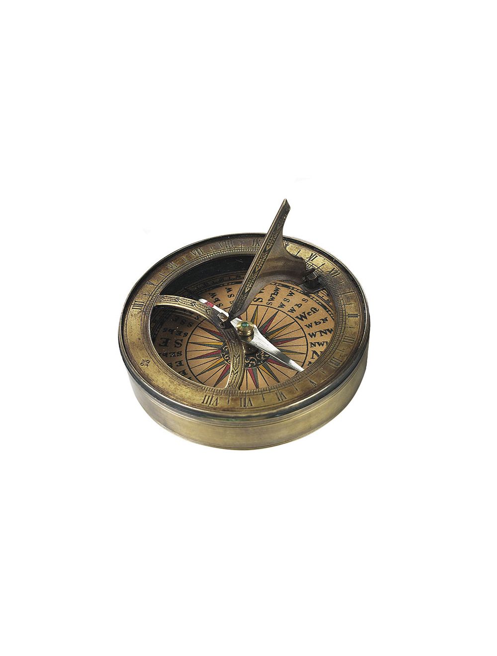 18th Century Sundial & Compass - Brass