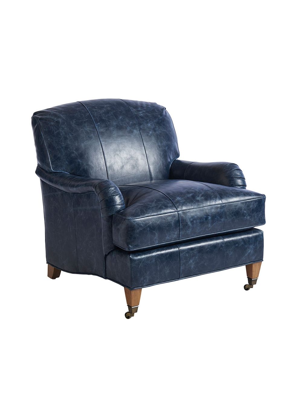 Sydney Leather Chair Navy Blue, Navy Blue Leather Recliner