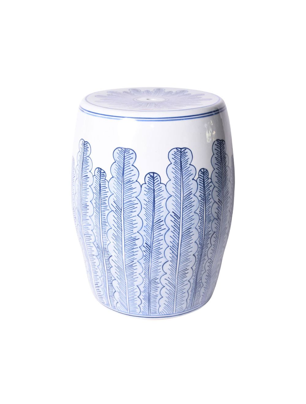Blue and white on sale porcelain garden stool