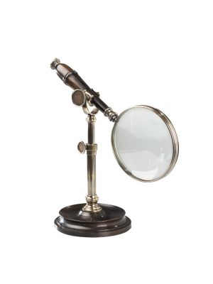 Scientific, Instrument, Magnifying Glass, Brass Trestle Stand, Vintage,  20th Century – George Glazer Gallery, Antiques