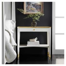 Niles Bedside Table-White