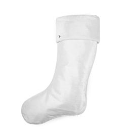 Ivory Velvet Stocking with Cuff | Fig and Dove - Holidays